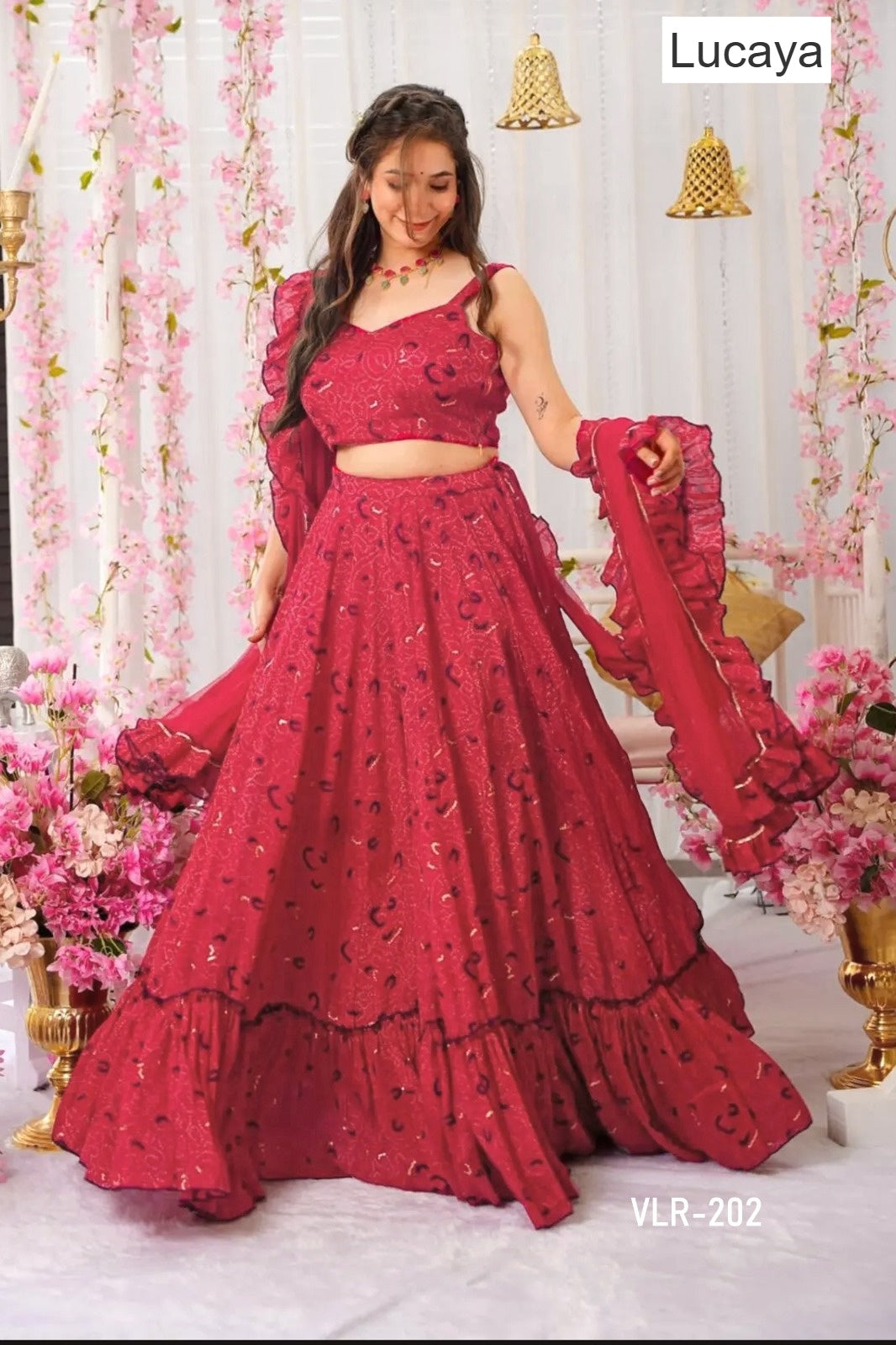 Vallari Vol 2 Lucaya Chinon Lehenga Choli Manufacturer India