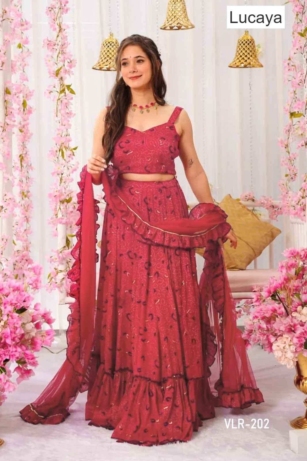 Vallari Vol 2 Lucaya Chinon Lehenga Choli Manufacturer India