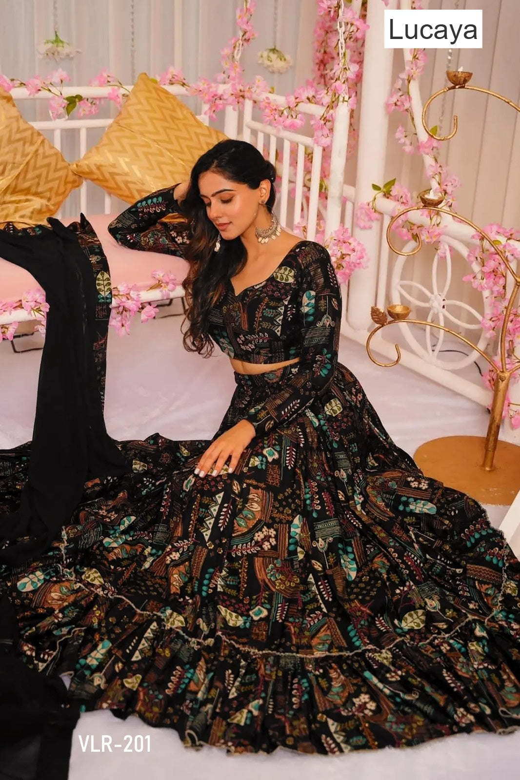 Vallari Vol 2 Lucaya Chinon Lehenga Choli Manufacturer India