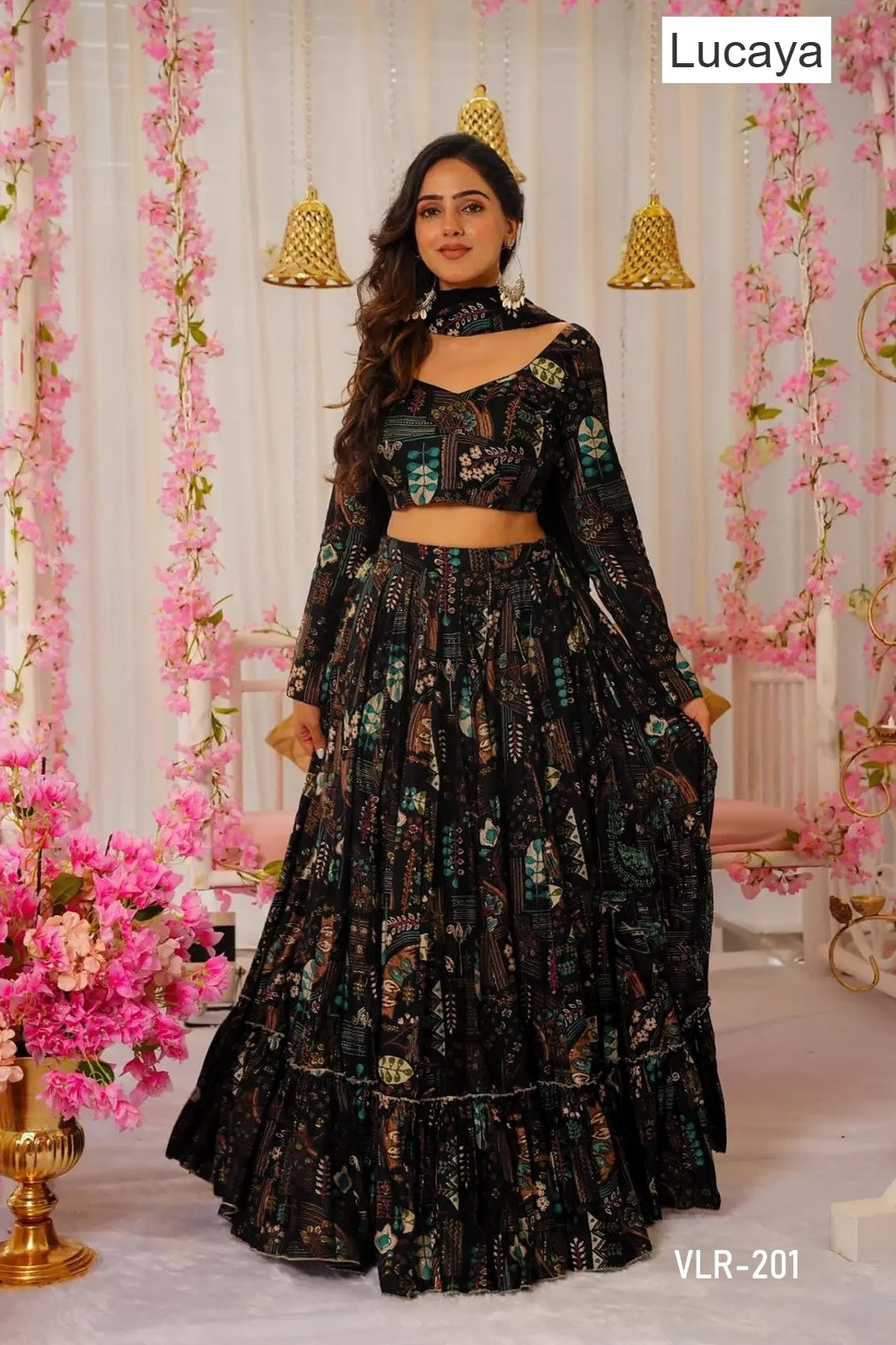 Vallari Vol 2 Lucaya Chinon Lehenga Choli Manufacturer India