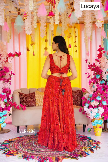 Vallari Vol 2 Lucaya Chinon Lehenga Choli Manufacturer India