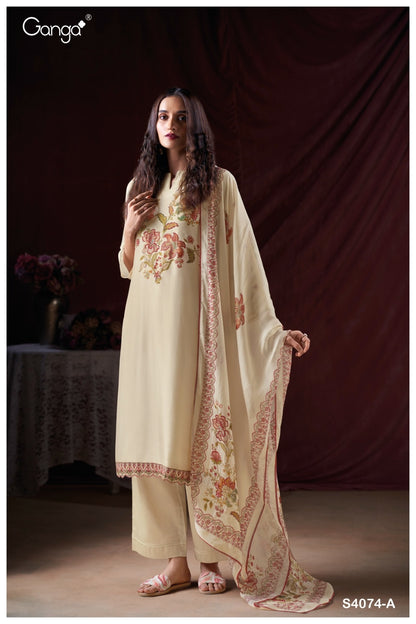 Vama 4074 Ganga Pashmina Suits Manufacturer India