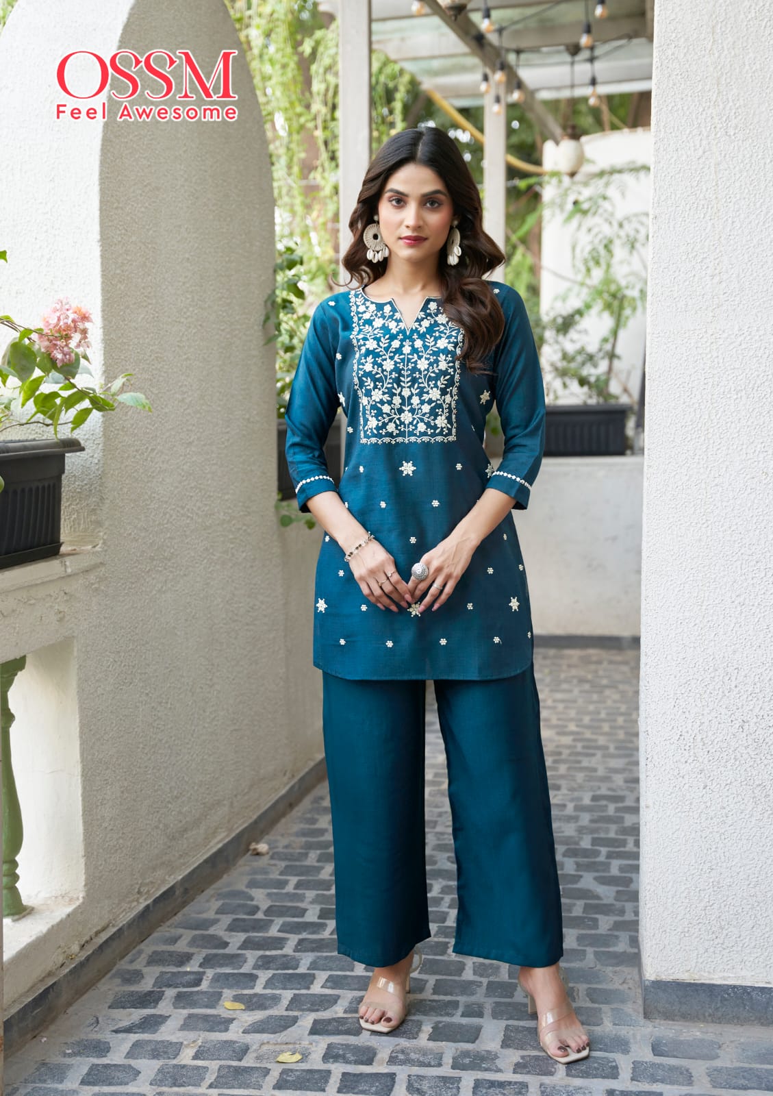 Vama Vol 2 Ossm Vetican Silk Co Ord Set Wholesaler