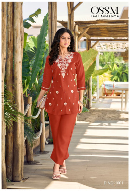 Vama Vol 5 Ossm Viscose Co Ord Set Wholesale Price