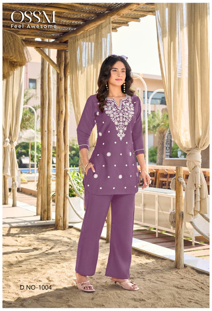 Vama Vol 5 Ossm Viscose Co Ord Set Wholesale Price