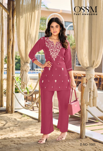 Vama Vol 5 Ossm Viscose Co Ord Set Wholesale Price