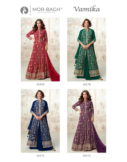 Vamika Aashirwad Mor Bagh Georgette Readymade Suits Wholesaler India