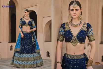 Vamika Kreshva Silk Lehenga Choli Supplier Ahmedabad