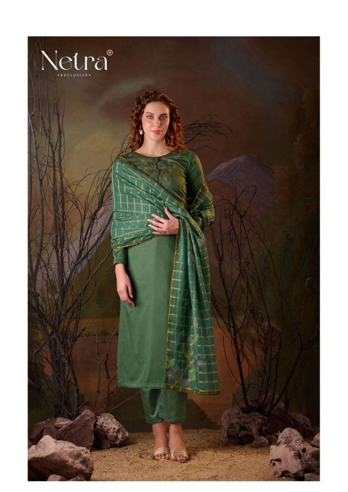 Vamika Netra Premium Cotton Pant Style Suits Exporter Ahmedabad