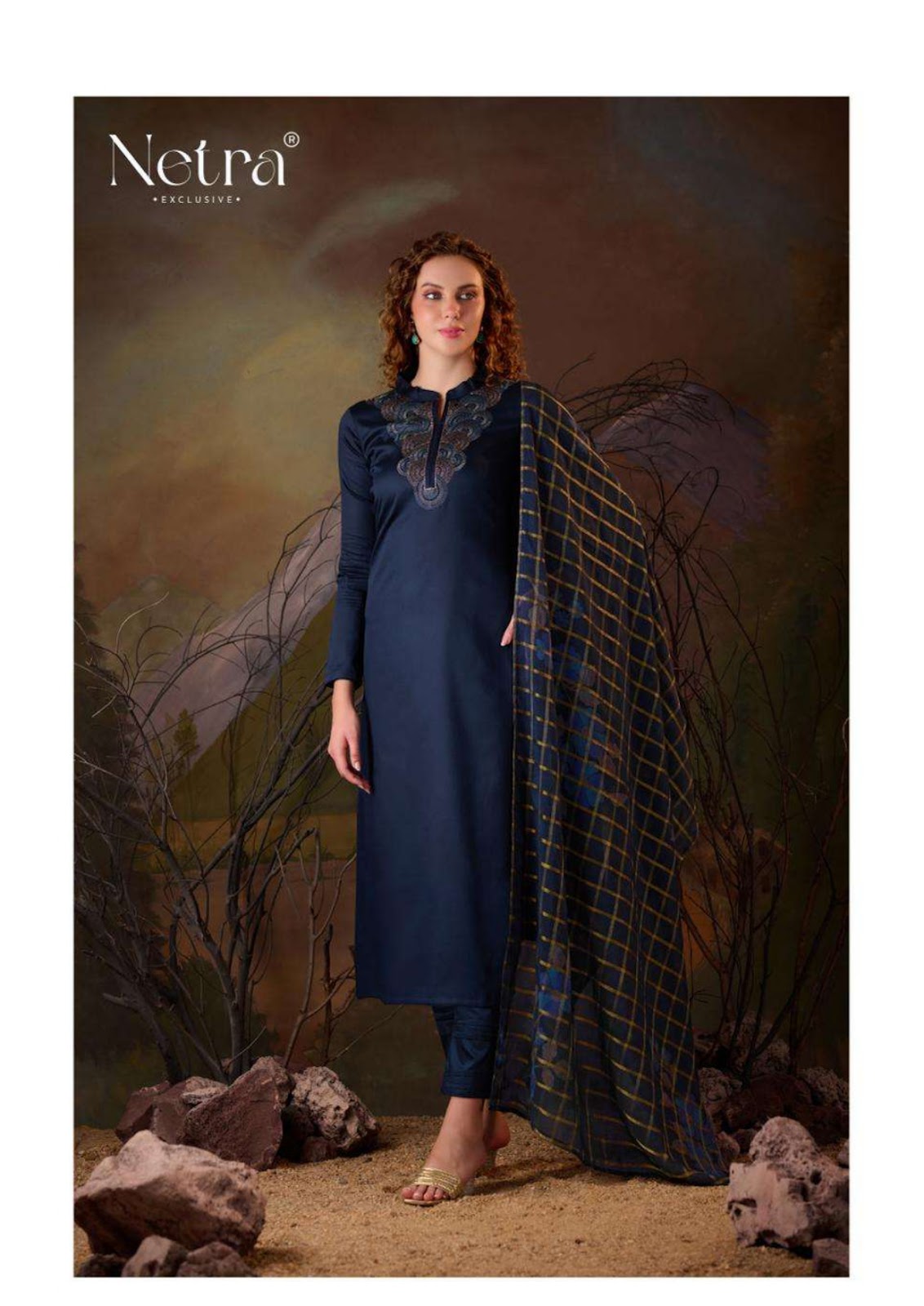 Vamika Netra Premium Cotton Pant Style Suits Exporter Ahmedabad