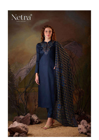Vamika Netra Premium Cotton Pant Style Suits Exporter Ahmedabad