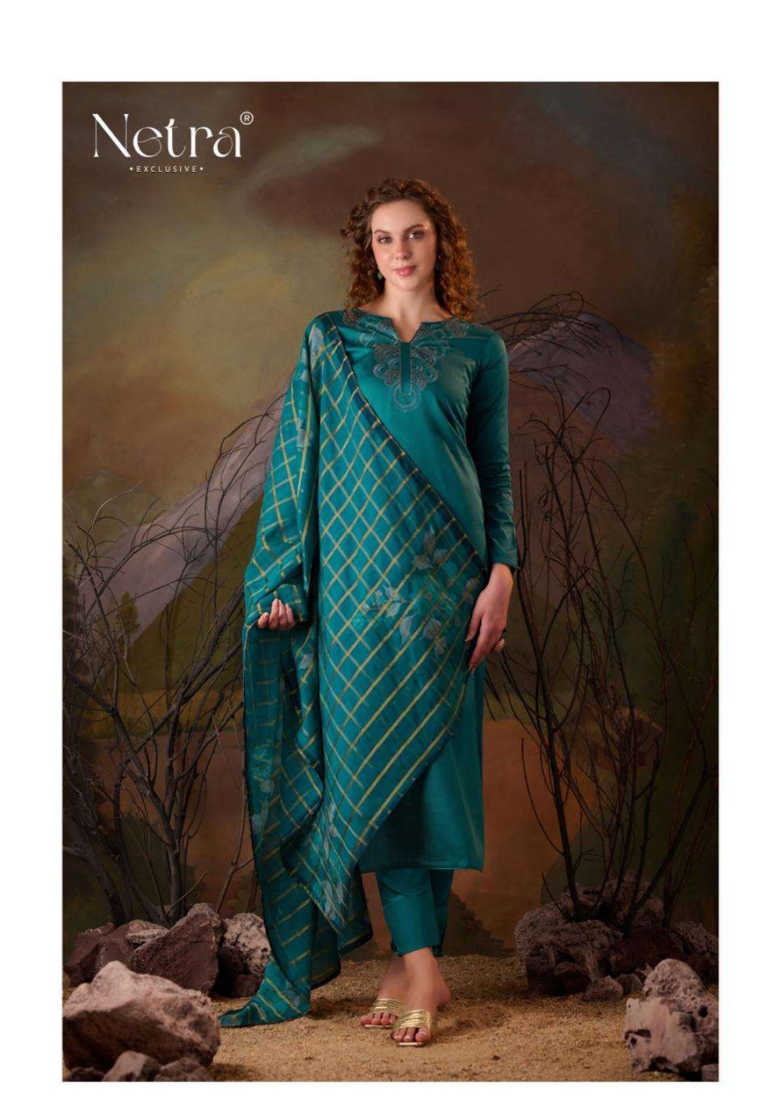Vamika Netra Premium Cotton Pant Style Suits Exporter Ahmedabad