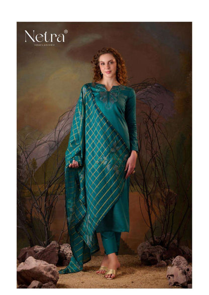 Vamika Netra Premium Cotton Pant Style Suits Exporter Ahmedabad