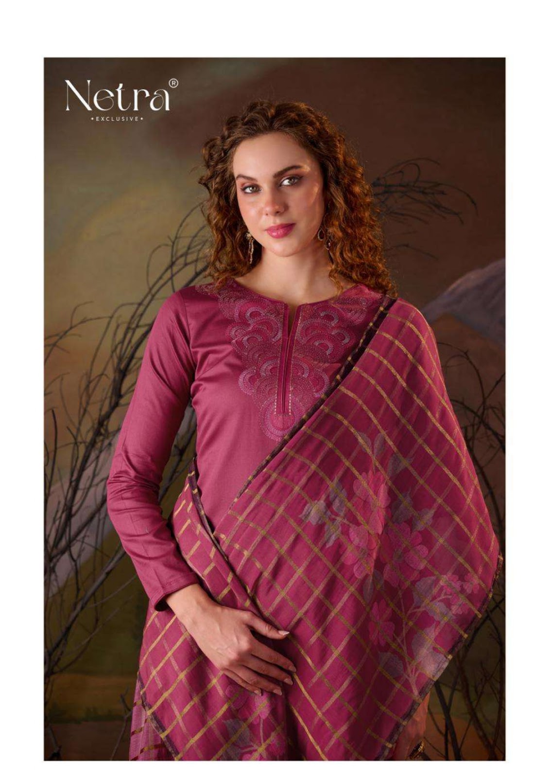 Vamika Netra Premium Cotton Pant Style Suits Exporter Ahmedabad