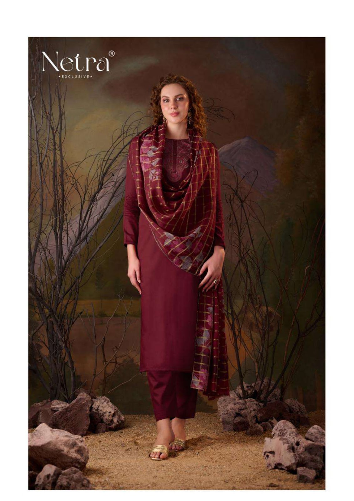 Vamika Netra Premium Cotton Pant Style Suits Exporter Ahmedabad