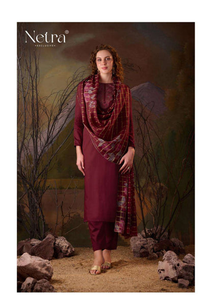 Vamika Netra Premium Cotton Pant Style Suits Exporter Ahmedabad