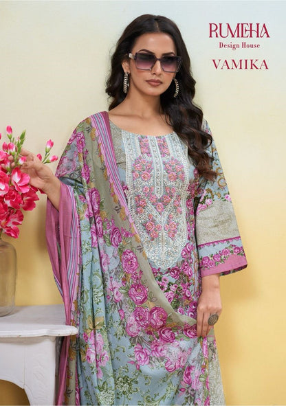 Vamika Rumeha Cotton Karachi Salwar Suits Supplier Gujarat