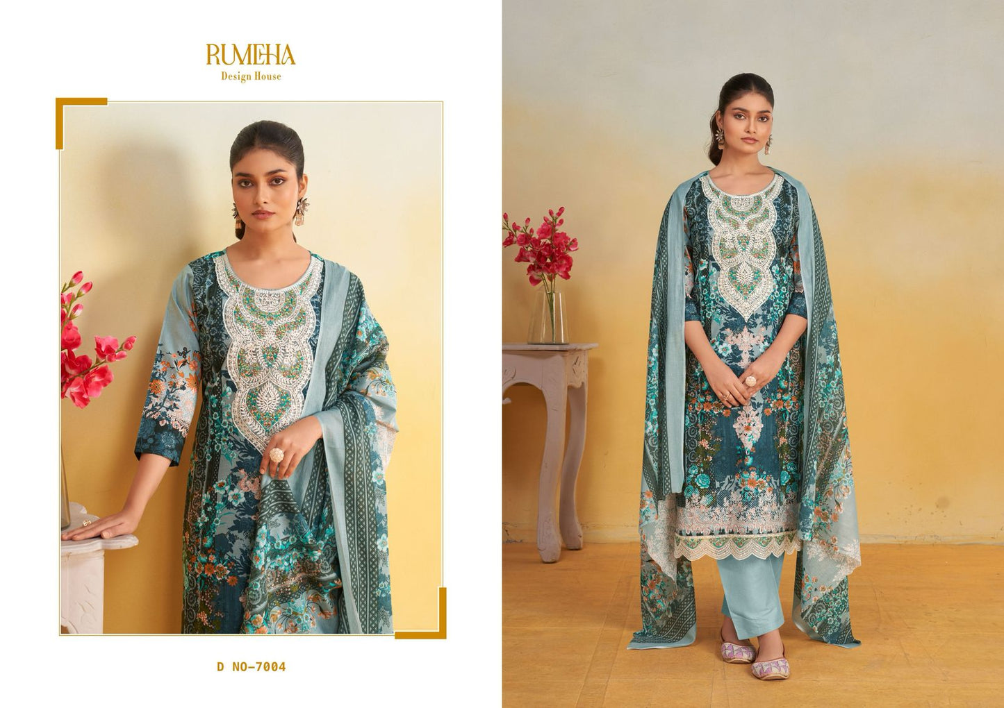 Vamika Rumeha Cotton Karachi Salwar Suits Supplier Gujarat