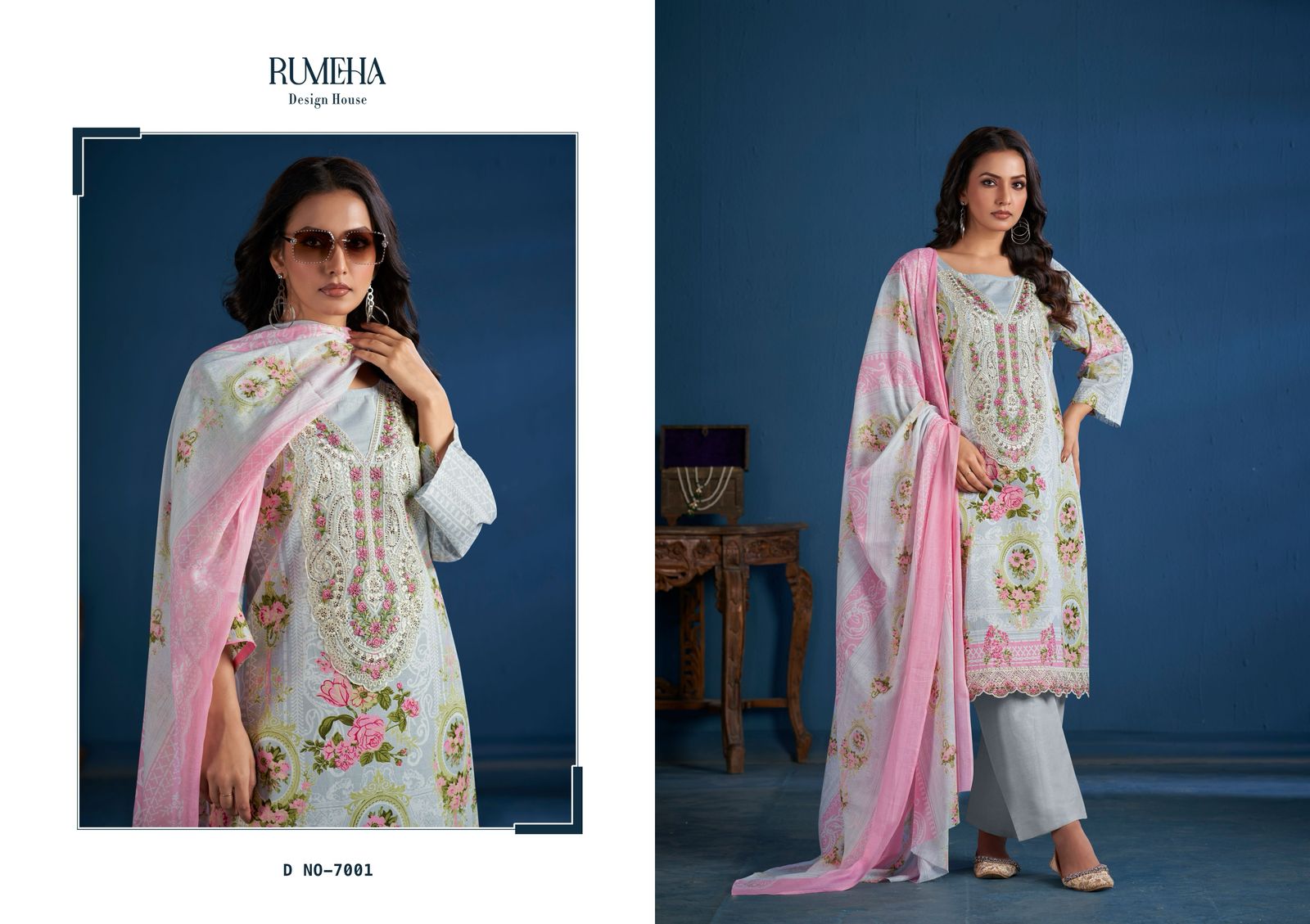 Vamika Rumeha Cotton Karachi Salwar Suits Supplier Gujarat
