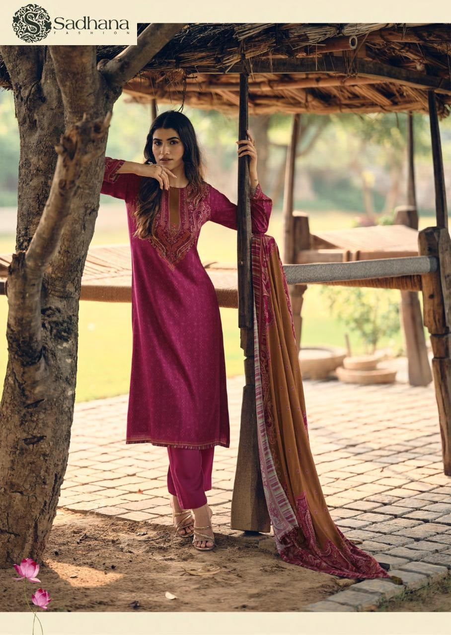 Vamika Sadhana Pashmina Suits Wholesaler Gujarat