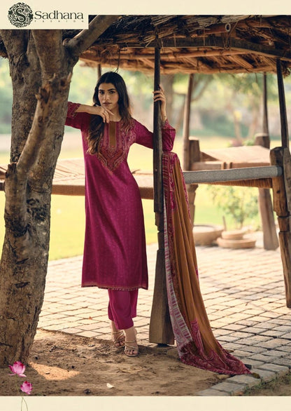 Vamika Sadhana Pashmina Suits Wholesaler Gujarat