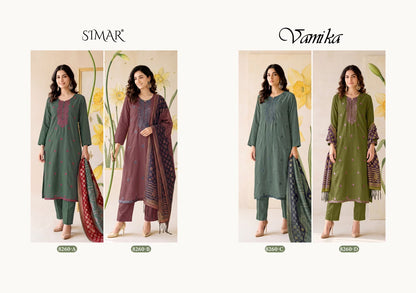 Vamika Simar Viscose Pashmina Suits Exporter