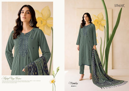 Vamika Simar Viscose Pashmina Suits Exporter