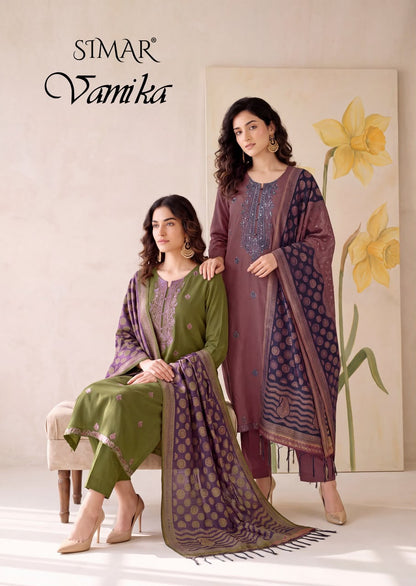 Vamika Simar Viscose Pashmina Suits Exporter