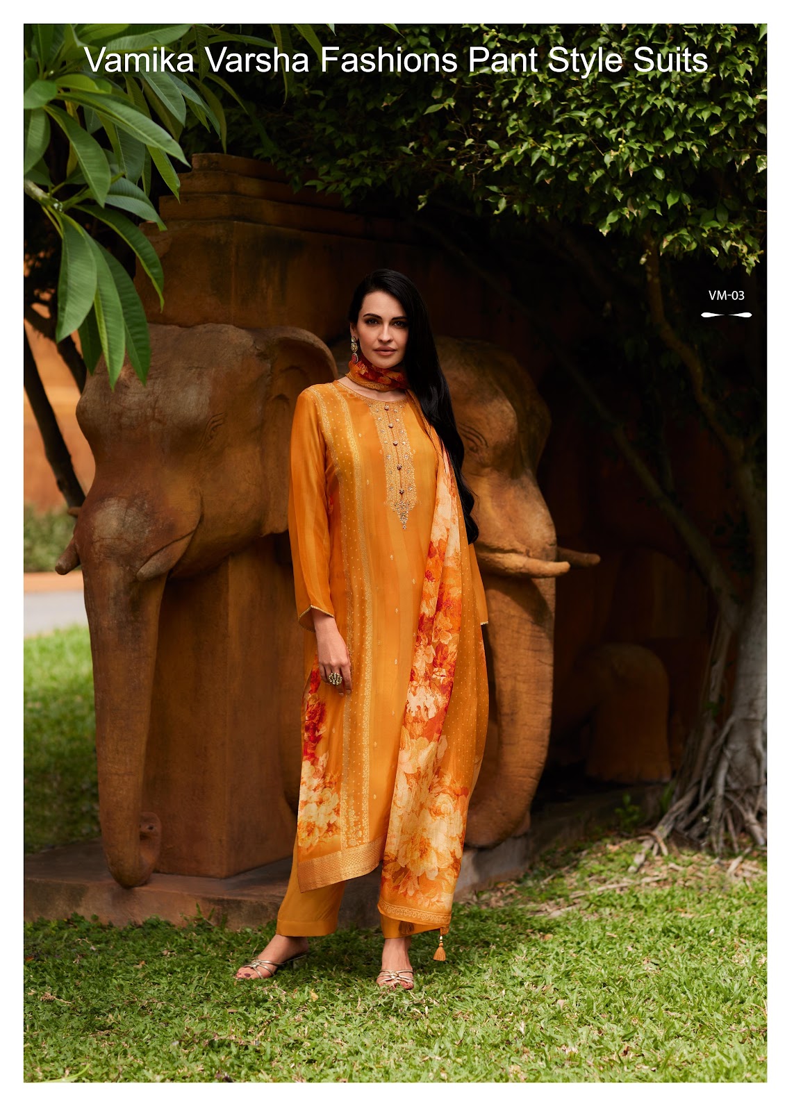 Vamika Varsha Fashions Muslin Pant Style Suits Manufacturer