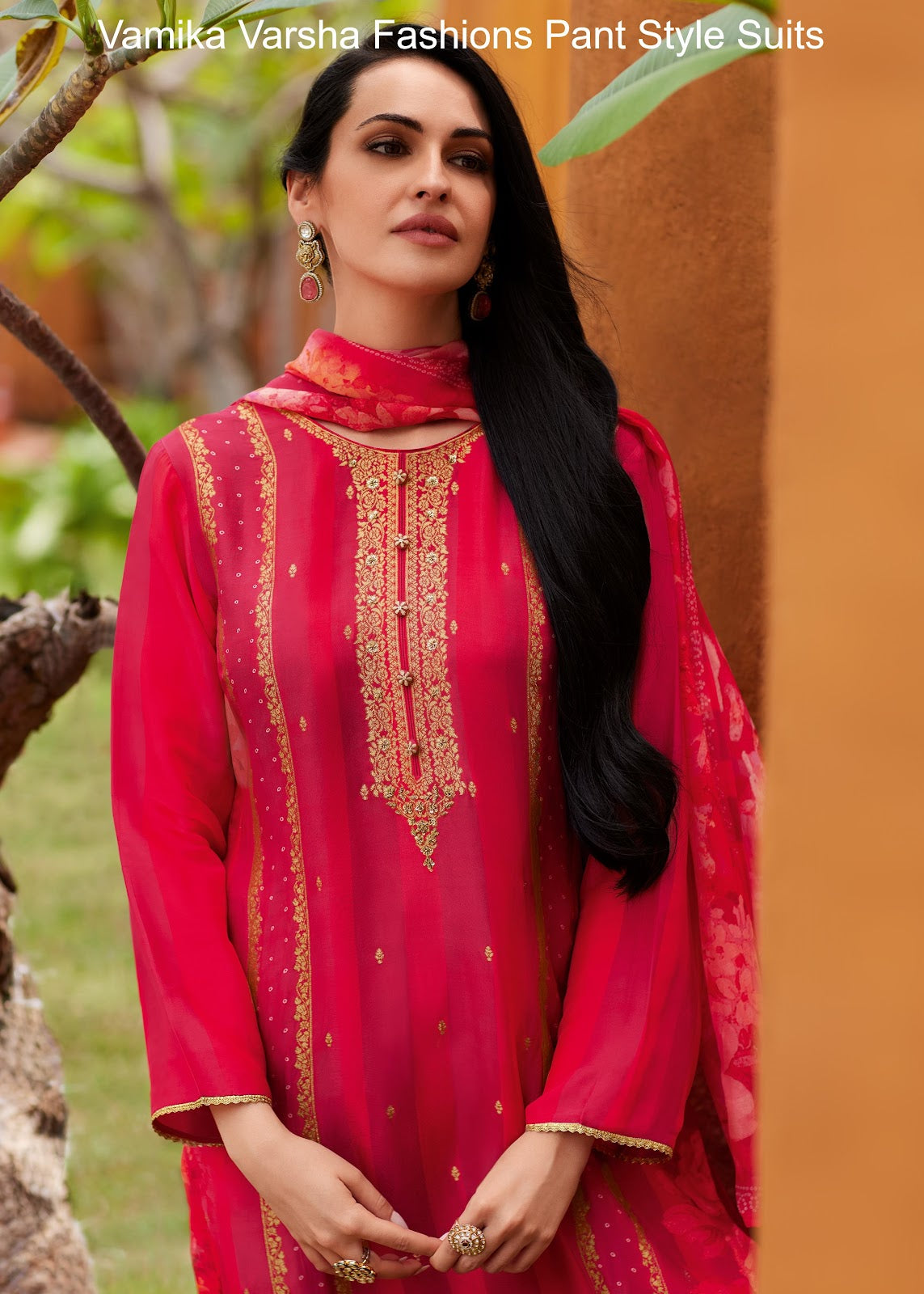 Vamika Varsha Fashions Muslin Pant Style Suits Manufacturer