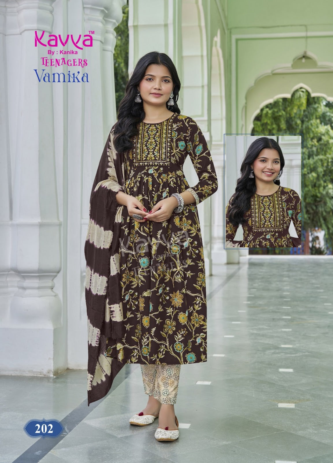 Vamika Vol 2 Kavya Viscose Girls Readymade Pant Suits Wholesale Rate