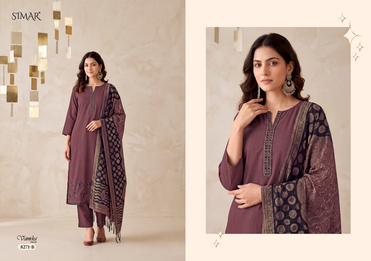 Vamika Vol 2 Simar Viscose Pashmina Suits Exporter India