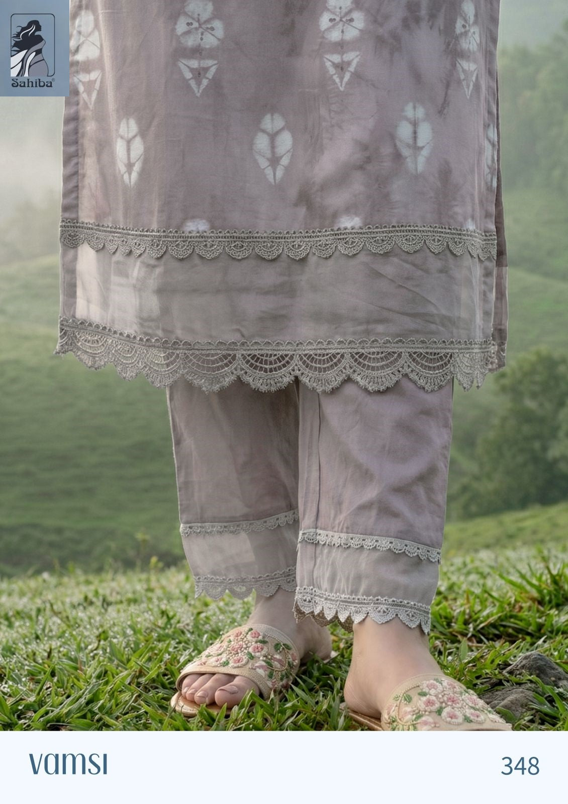 Vamsi Sahiba Cotton Lawn Pant Style Suits Manufacturer Gujarat