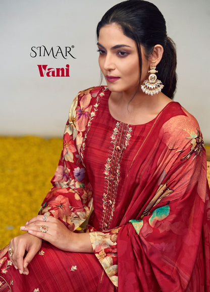 Vani 8031 Simar Viscose Muslin Pant Style Suits Wholesale Price
