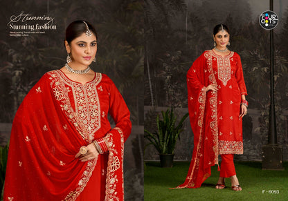 Vanika Four Dots Organza Pant Style Suits Wholesaler Gujarat