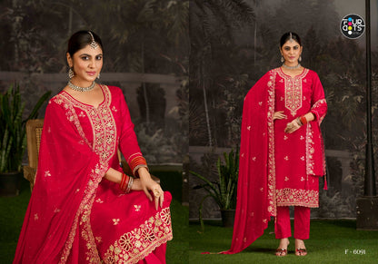 Vanika Four Dots Organza Pant Style Suits Wholesaler Gujarat