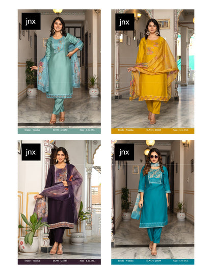 Vanika Jnx Readymade Pant Style Suits Supplier