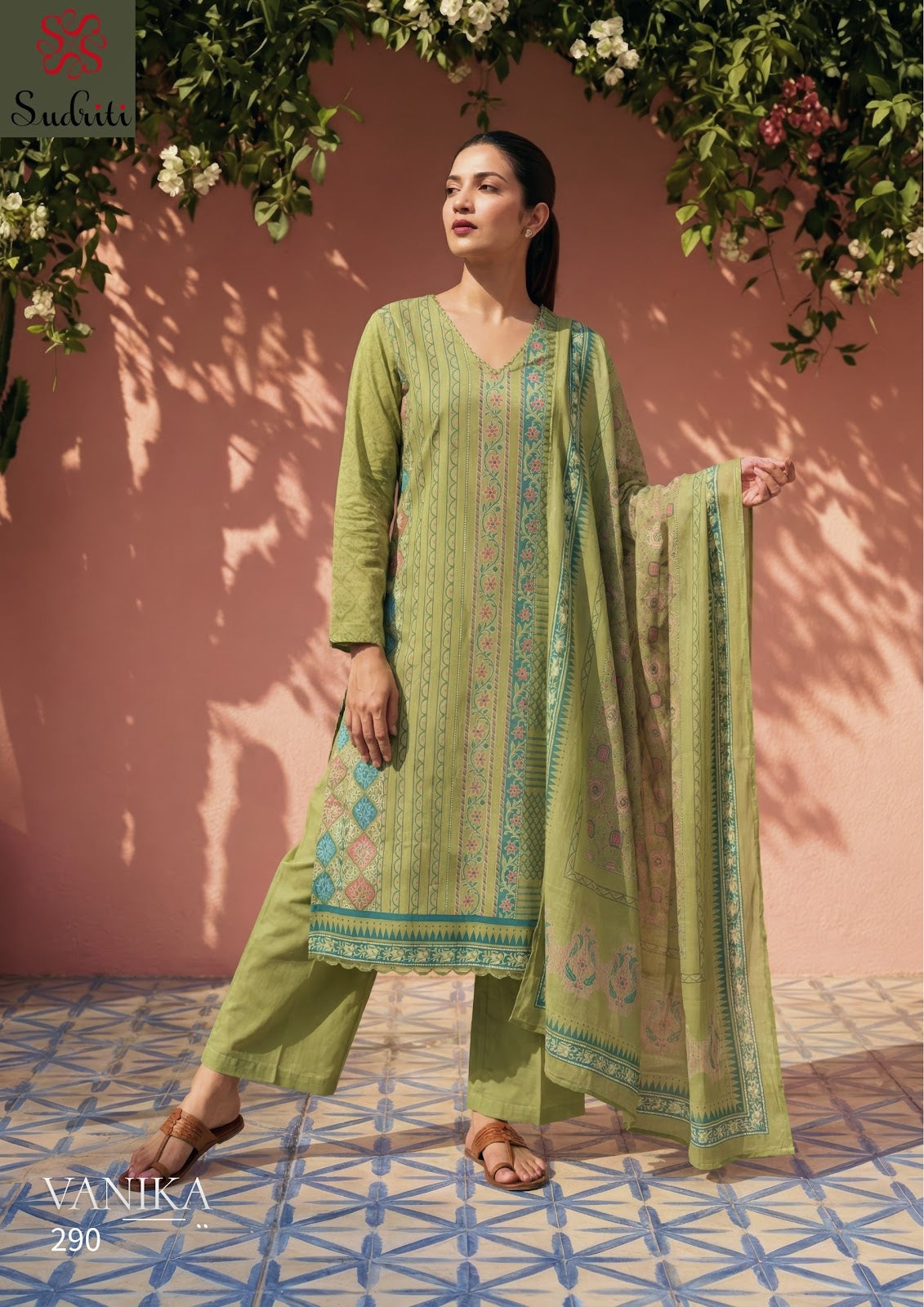 Vanika Sudriti Sahiba Cotton Lawn Pant Style Suits Manufacturer