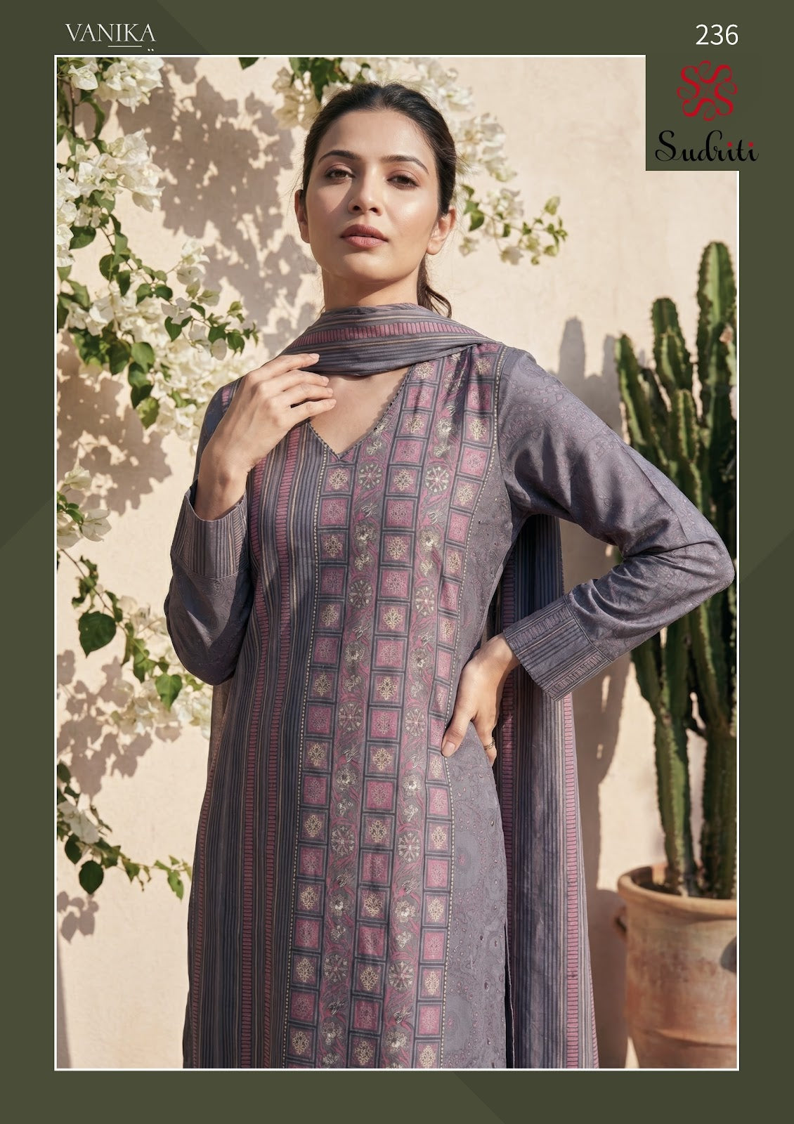 Vanika Sudriti Sahiba Cotton Lawn Pant Style Suits Manufacturer
