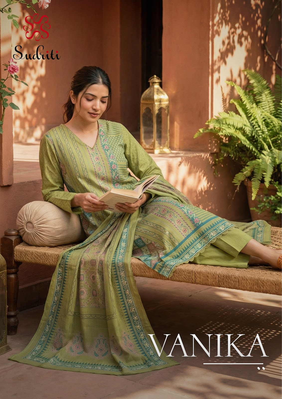 Vanika Sudriti Sahiba Cotton Lawn Pant Style Suits Manufacturer