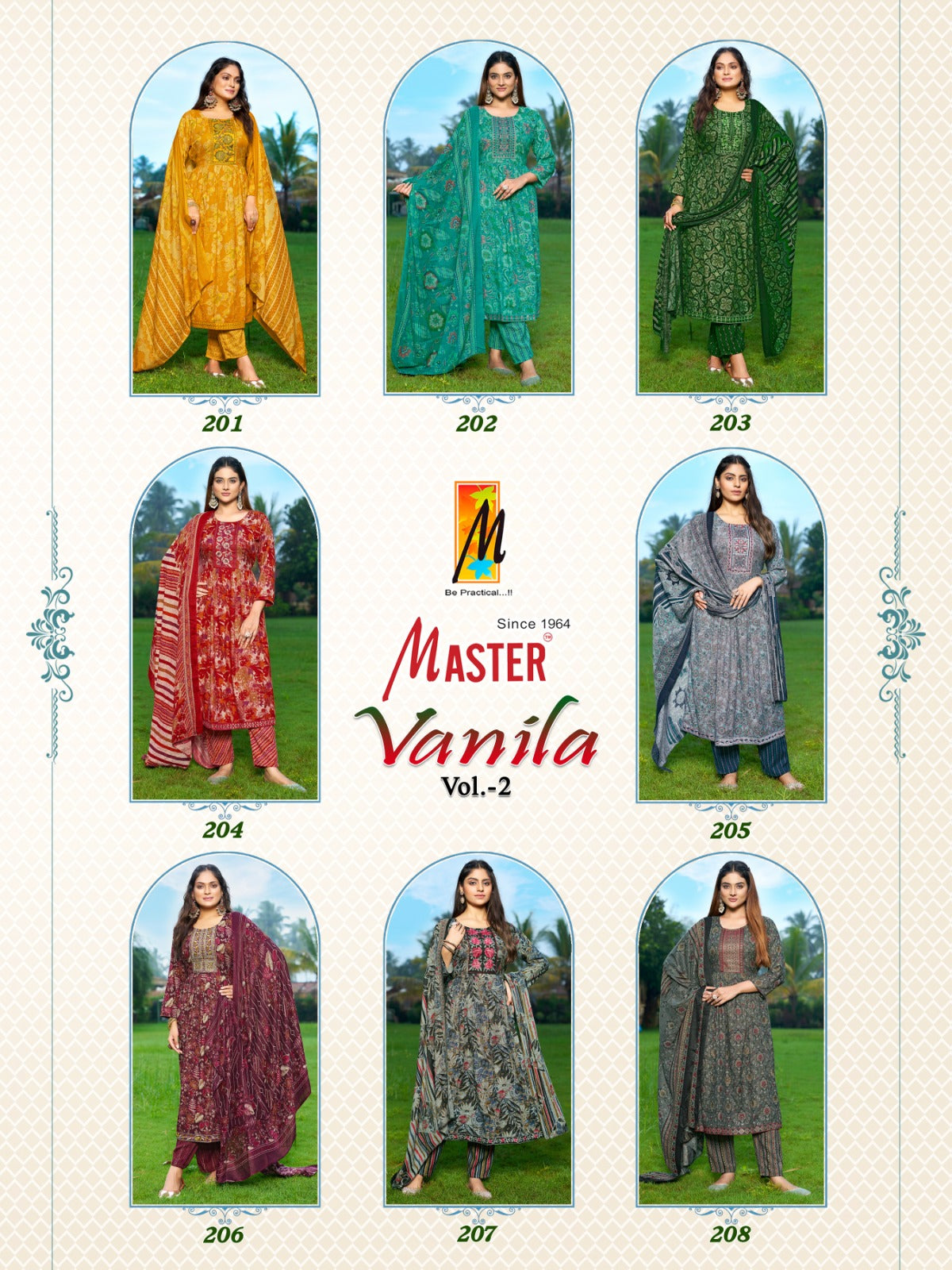 Vanila Vol 2 Master Capsule Print Readymade Pant Style Suits Manufacturer Ahmedabad