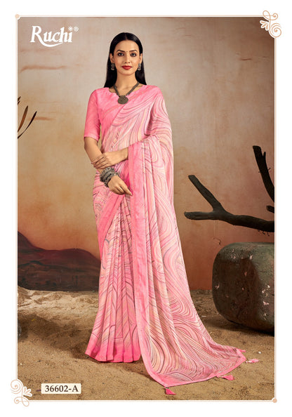 Vanilla 13 Ruchi Chiffon Sarees Wholesaler
