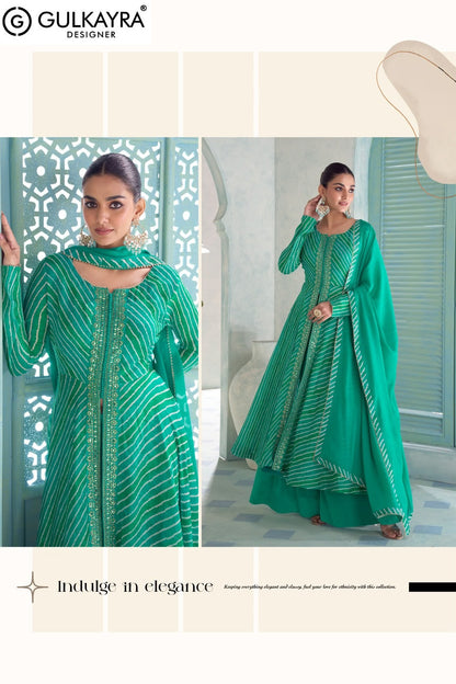 Vanilla Gulkayra Designer Chinnon Readymade Suits Wholesaler India