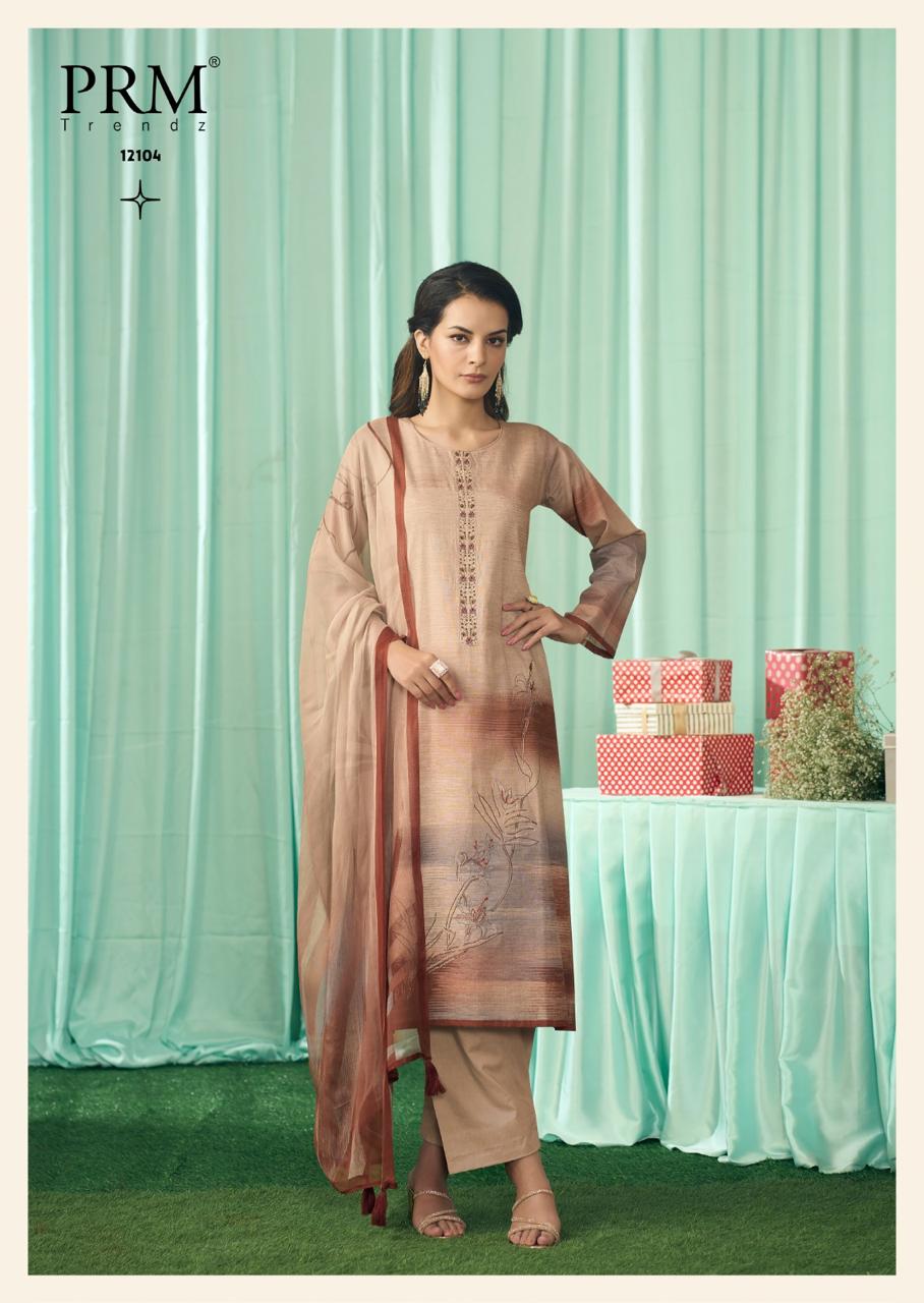 Vanilla Prm Trendz Pure Cotton Pant Style Suits Exporter India