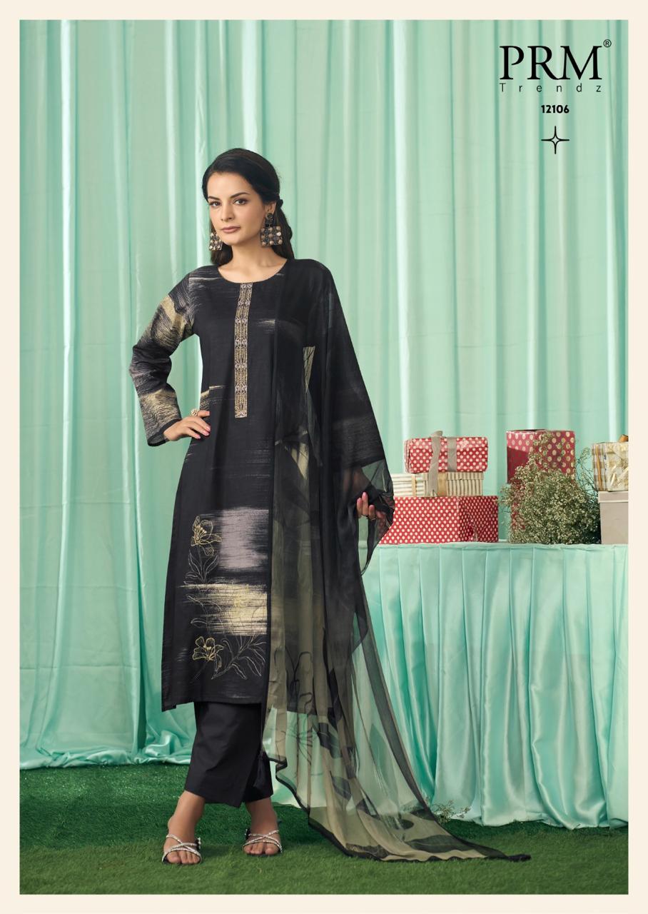 Vanilla Prm Trendz Pure Cotton Pant Style Suits Exporter India