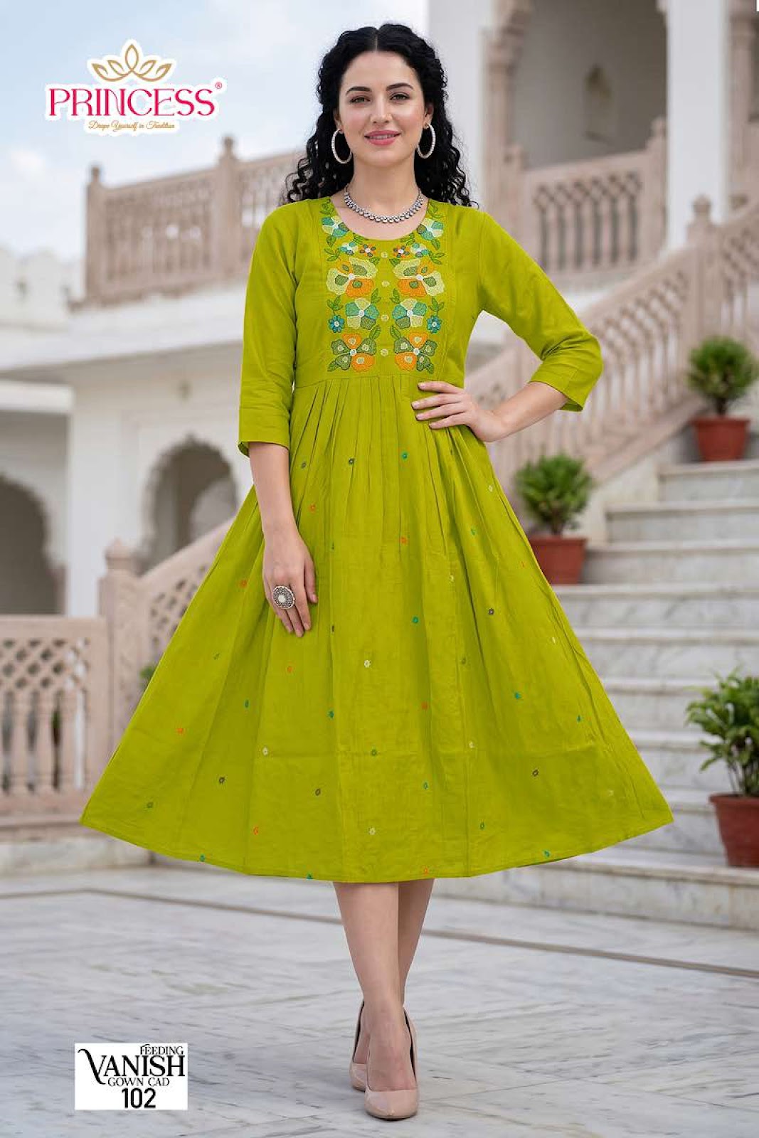 Vanish Princess Creation Vetican Anarkali Kurtis Exporter