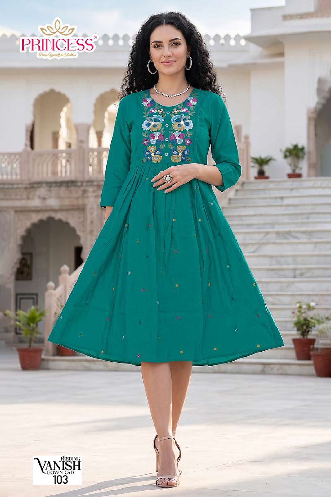 Vanish Princess Creation Vetican Anarkali Kurtis Exporter