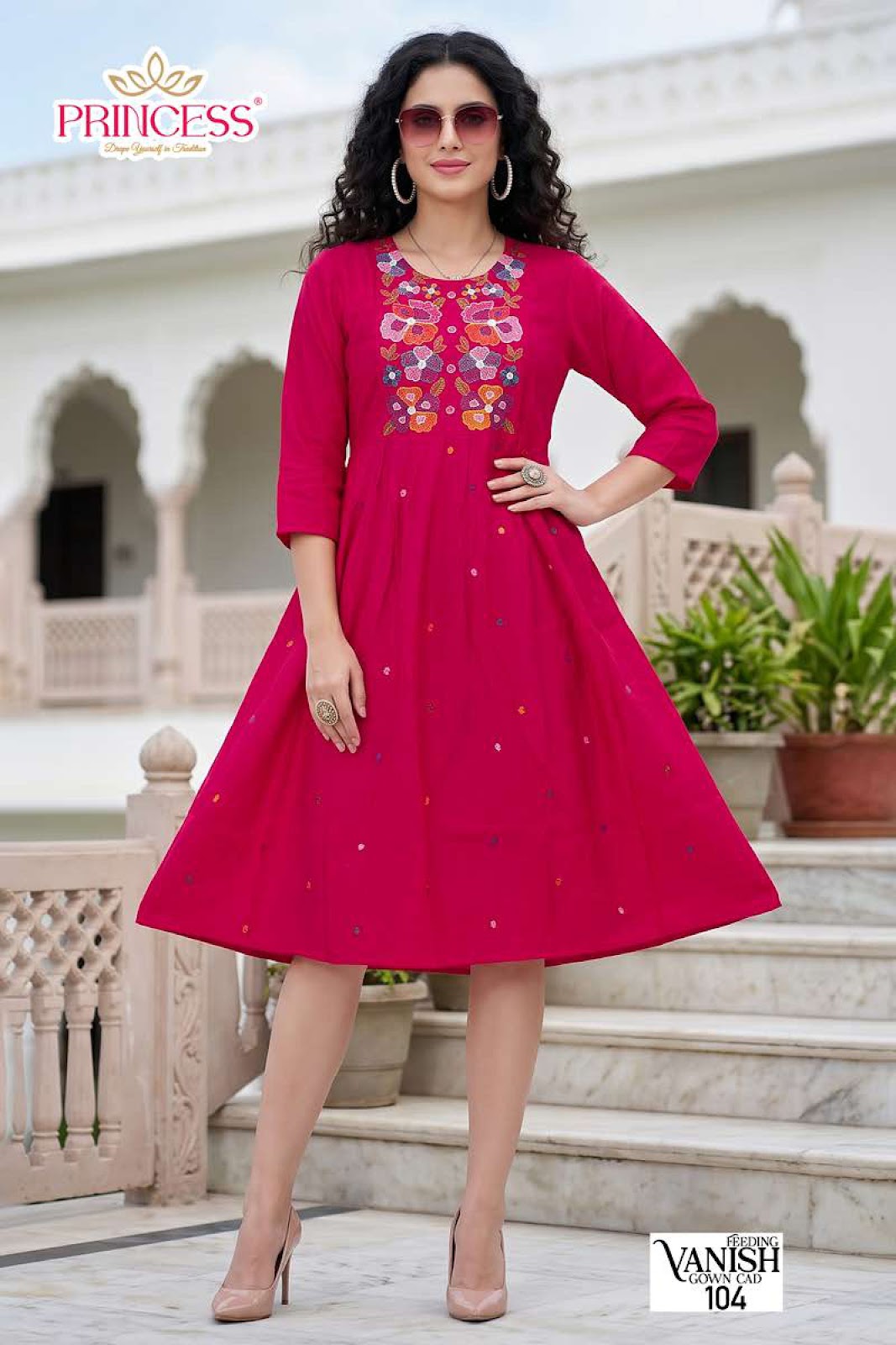 Vanish Princess Creation Vetican Anarkali Kurtis Exporter