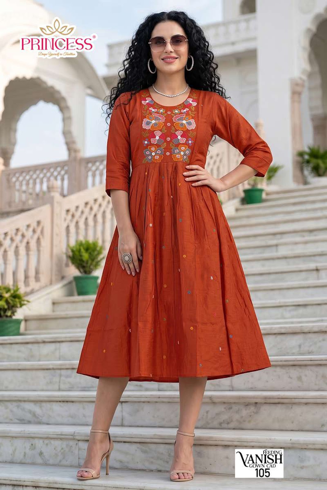 Vanish Princess Creation Vetican Anarkali Kurtis Exporter