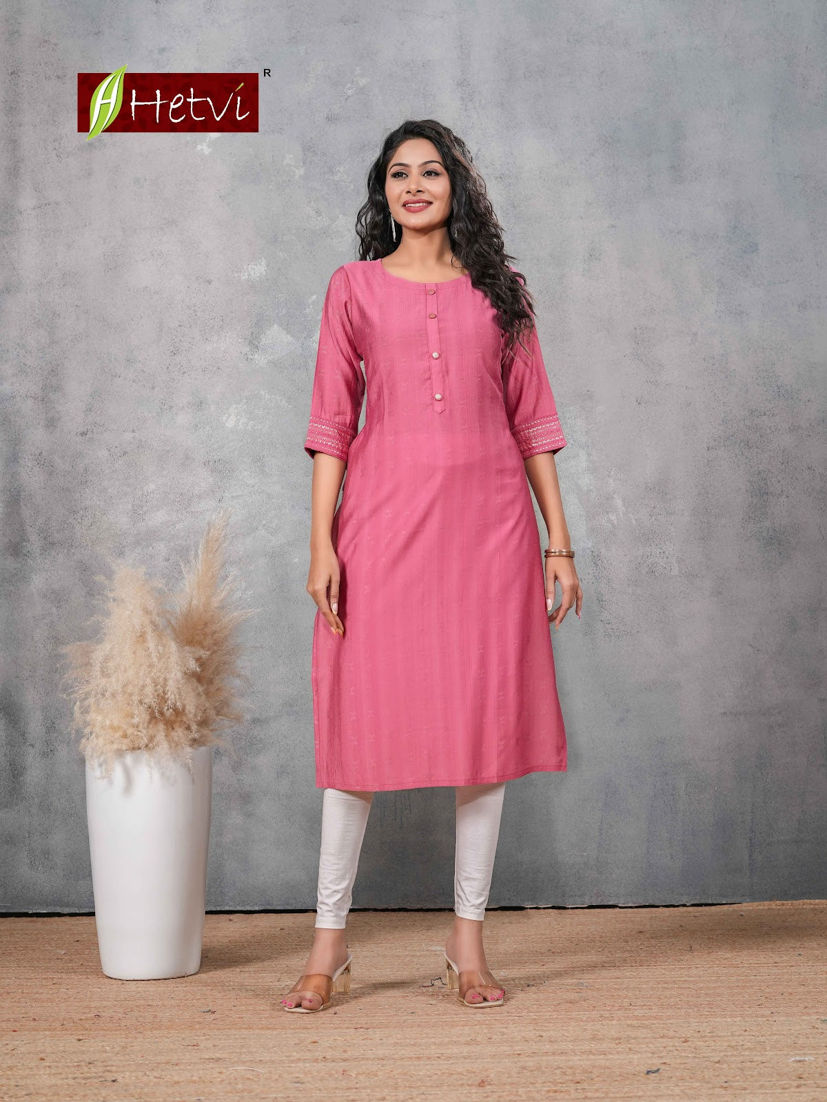 Vanisha Hetvi Dobby Straight Cut Kurtis Supplier India